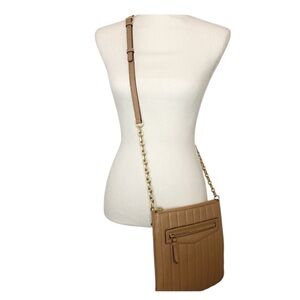 Donna Karan NY Nude Soft Leather Crossbody Bag